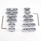 2sets 8.5mm 8.8mm 9mm Chrome Spark Plug Wire Separators Looms Chevy Ford 7343