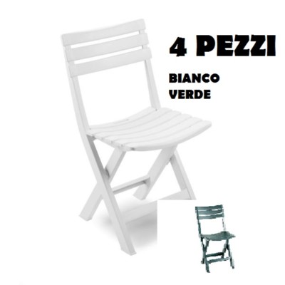 Sedie Verde In Plastica Per L'arredamento Da Giardino E Da Da Giardino E Da Esterno - Foto 2