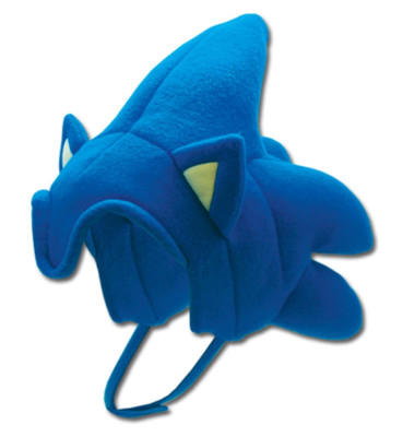 Sonic the Hedgehog Sonic Hair Plush Cosplay Cap Hat  Tag Official GE Animation