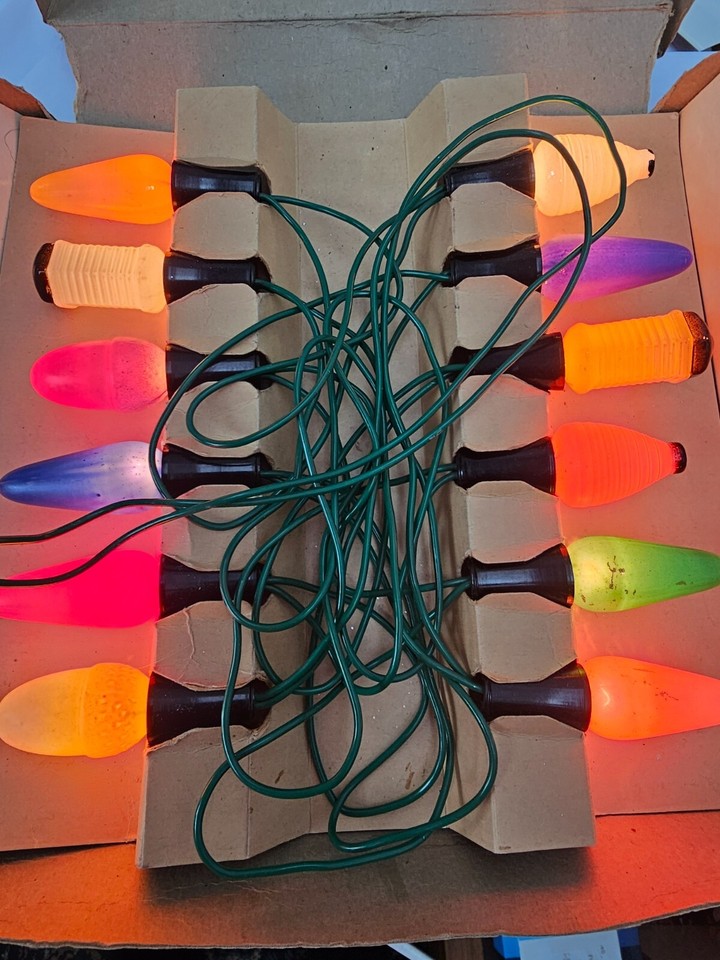 Vintage Christmas Tree Lights, Sunshine Brand, Box, Working eBay