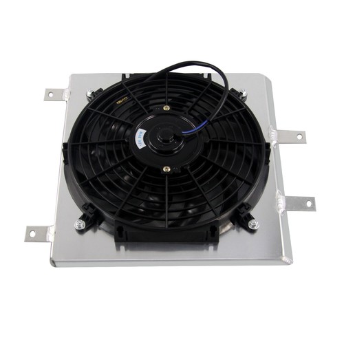 Aluminum Shroud+12" Fan Fit 1992-2000 Honda Civic EK EG Integra DB DC SOL L4 L6 - Picture 4 of 8
