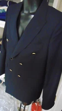PT 01 TAILORING WOOL JACKET SIZE 46 856.00 SIGN. 02 BLUE DOUBLE BREASTED