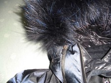 *Colmar* tolle Skijacke, Gr. 36, navy  blau , Echtpelz Kapuze, Entendaunen  ,NEU