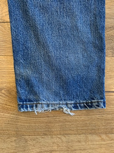 Pantalones de mezclilla Lee de corte regular de pierna recta para hombre W33 L34 azul algodón cómodo superior - Imagen 10 de 13