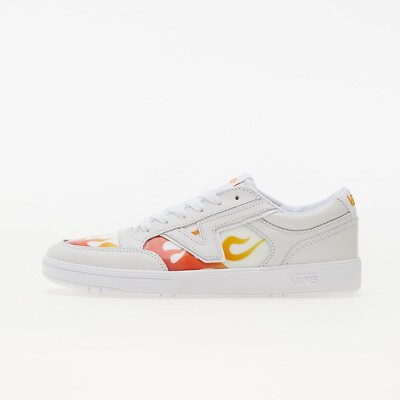 Vans Lowland CC Flame White Red Yellow Lenticular Comfy Cush Men Sz 10.5 Wmn 12