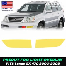 Yellow Precut Fog Light Overlay Tint Covers Film Fits Lexus Gx 470 2003-2009 Yellow Precut Fog Light Overlay Tint Covers Film Fits Lexus Gx 470 2003-2009