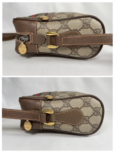 Vintage Gucci Aherry Line Bag Purse Shoulder Crossbody Supreme PVC Leather - Picture 17 of 24