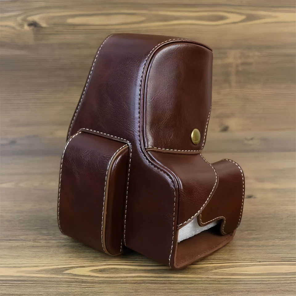 Funda de cuero para cámara Canon EOS 200D Canon 200DII estuche rígido resistente al desgaste Foto 3 de 4