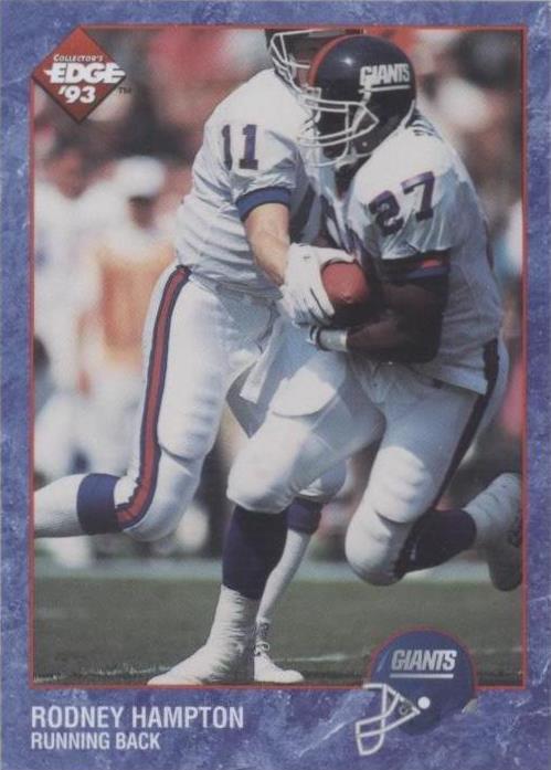 Rodney Edge 1993 Collector's Edge - Rodney Hampton #150 for sale online | eBay