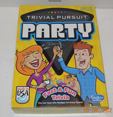 2013 Hasbro Trivial Pursuit Party Board Game 100% COMPLETE
