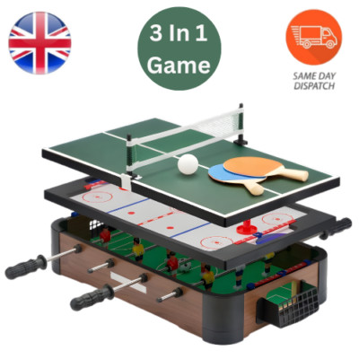 Power Play Toyrific 3-in-1 Spiele einfach auf einen Tisch legen und Multispiel spielen
