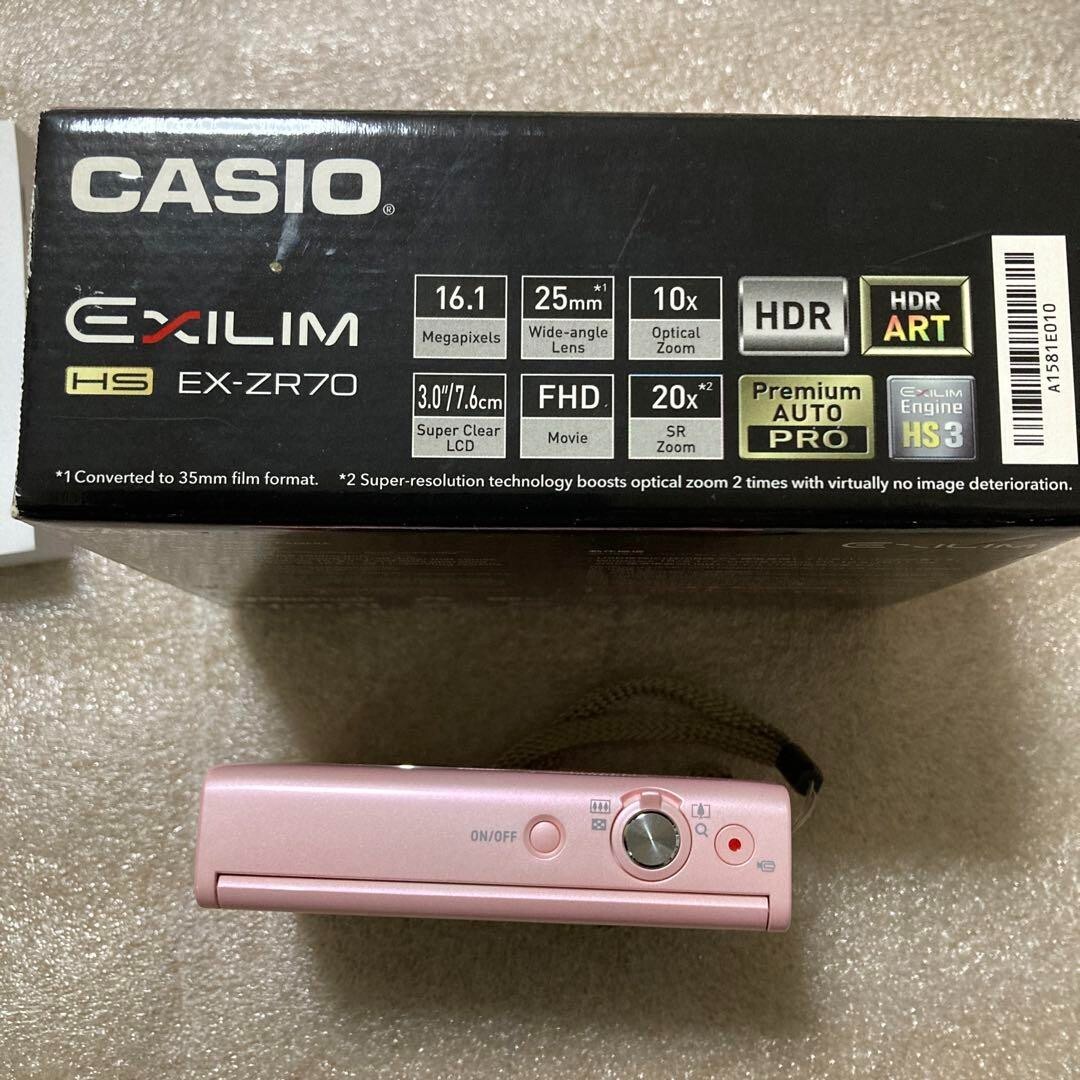 CASIO EXILIM EX-ZR70 Pink HIGH SPEED Digital Camera Selfie CASIO EXILIM EX-ZR70 Pink HIGH SPEED Digital Camera Selfie