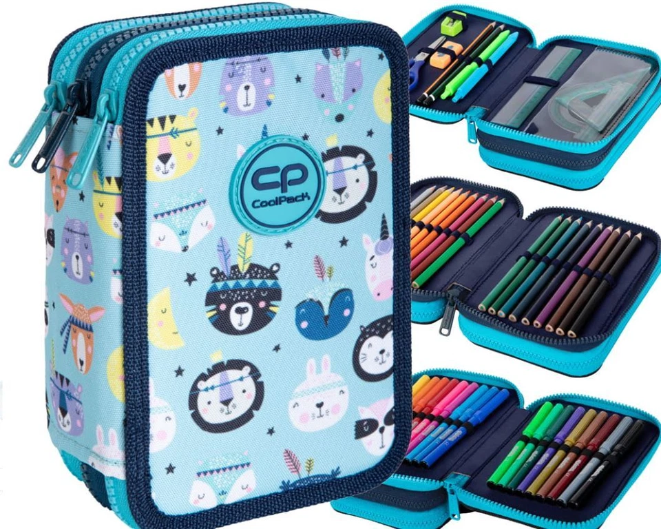 JUMPER 3 Gradient Lemon 3-FACH Federmappe Federtasche xxl 44 Tlg.Mäppchen