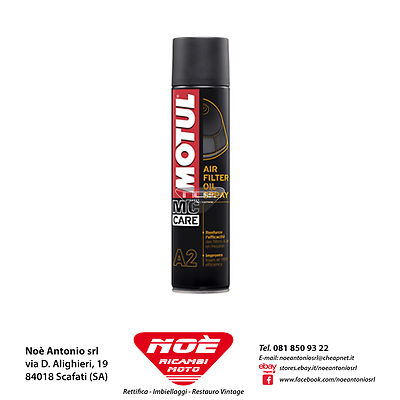 Spray Air Filter MC CARE MOTUL OIL SPRAY A2 400ml 102986 COD.15089