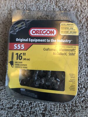 Oregon S55 16” Saw Chain Fits Craftsman, Mastercraft, McCulloch, Stihl ...