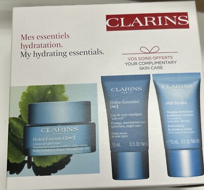 Clarins Hautpflege Geschenk für Frauen Mes Hydration Essentials Mosturising Silky Day