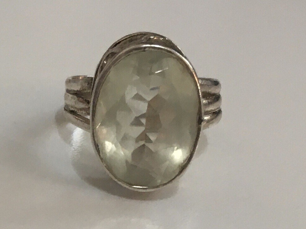 Vintage 925 Solid Sterling Silver Large Aquamarin… - image 21