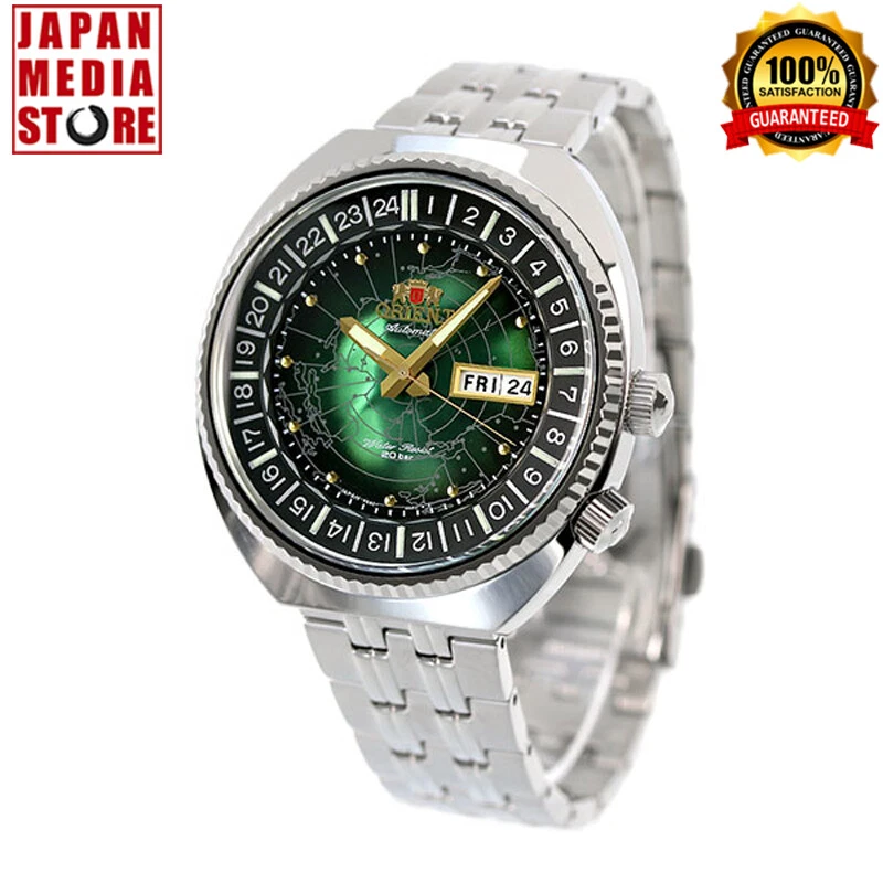 ORIENT Revival RN-AA0E02E Green Dial World Map Automatic Mechanical Men`s  Watch