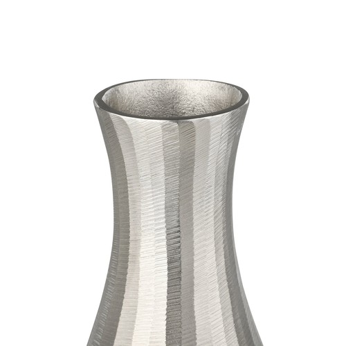 Deko Metallvase Vase für Trockenblumen Dekovase Wohnzimmer silber 285 cm - Bild 5 von 5