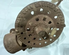 Antique Red Chief Cast Iron Hand Crank  Corn Sheller 