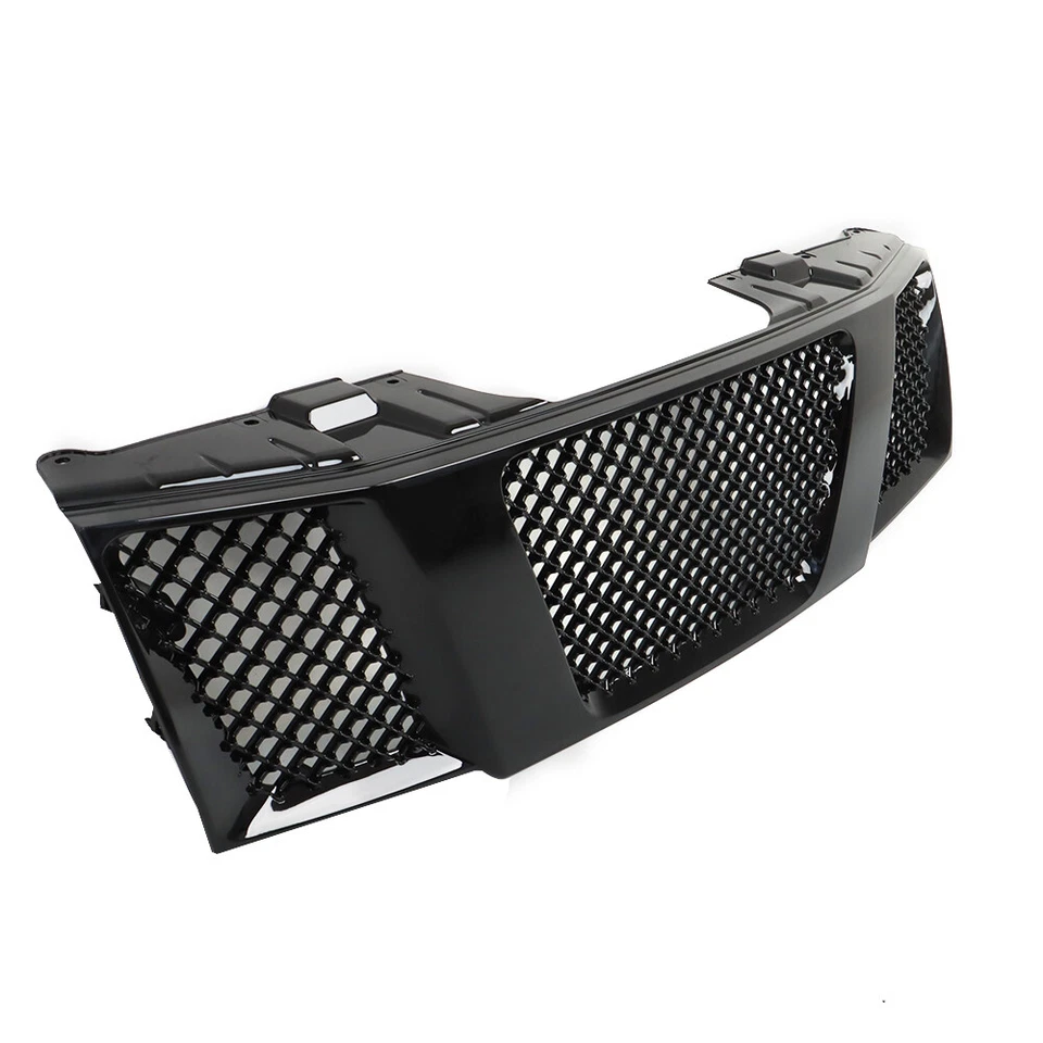 Front Upper Grill Grille Mesh Style Glossy Black For 2005-2008 Nissan Frontier Foto 3 de 4