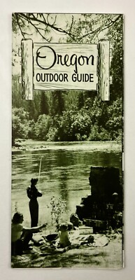 1958 Oregon Outdoor Recreation Guide Camping Lakes Parks VTG Travel Brochure Map