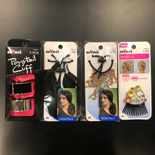 4 Pack Scunci : Ponytail Tassel Tails, Ponytail Cuff Bendini Clipp, Hair Style