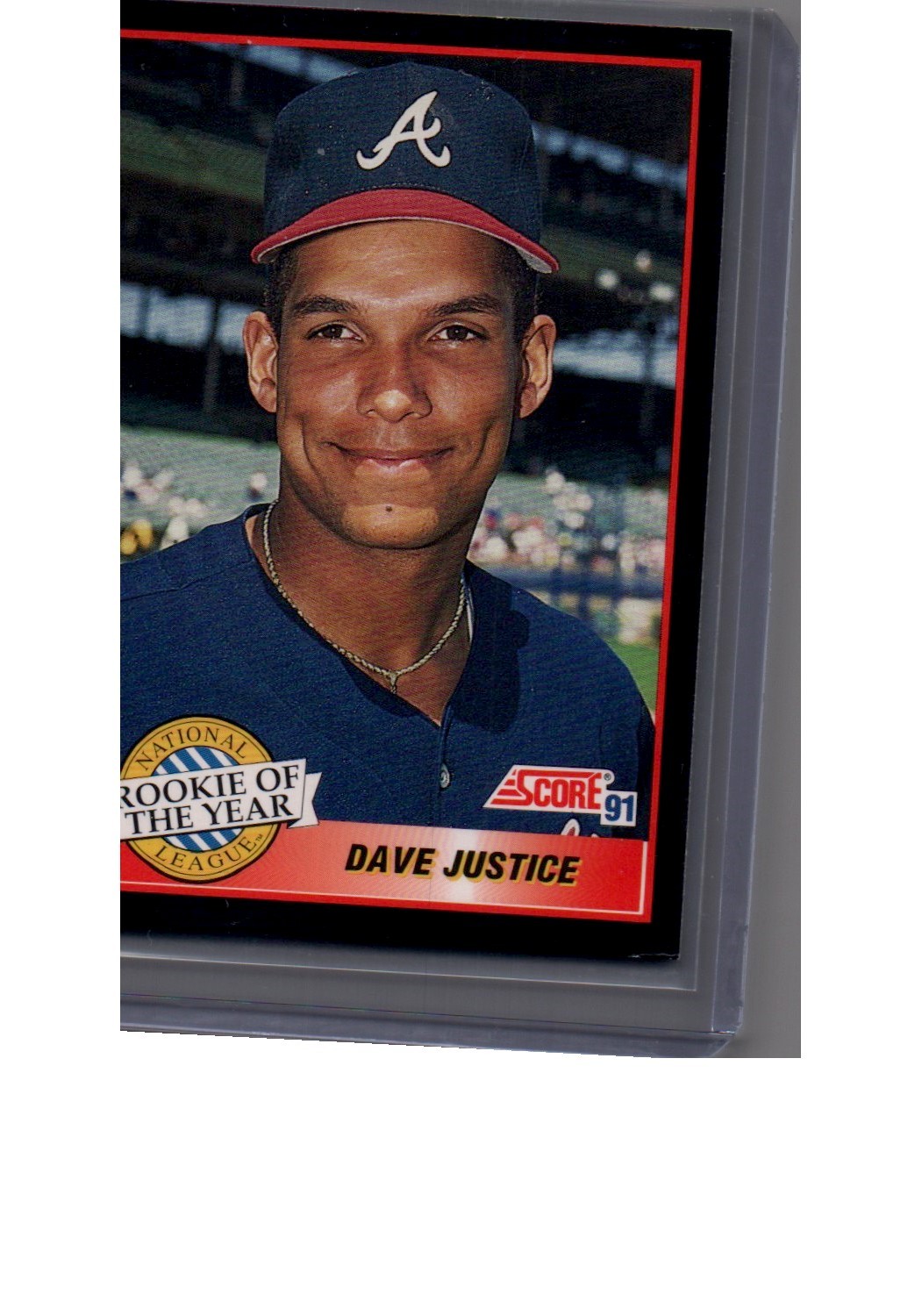 Dave Justice #880 Baseball Cards 1991 Score trading card — raw and PSA graded price guide