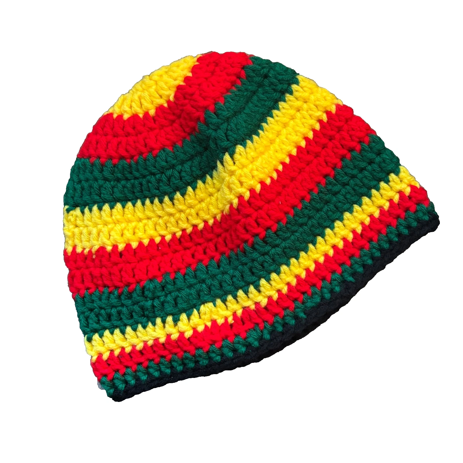 Handmade Crochet Beanie Hat Rasta Mens Chunky Striped Hippie Boho Grunge Indie
Opens in a new window