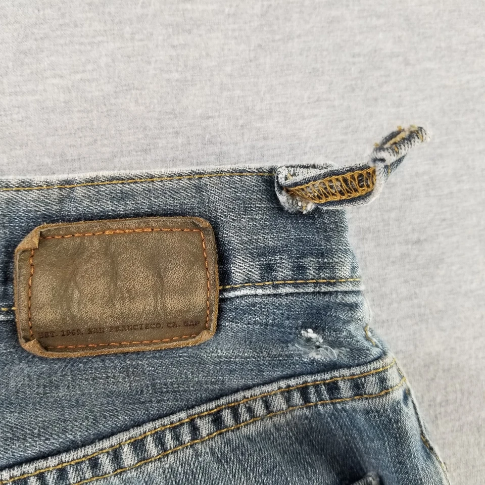 Gap Jeans Men's Sz 29x30 VTG Standard Fit Gray Wash 100% Cotton Normcore Durable - Image 4 of 4