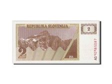 #310835 Geldschein, Slowenien, 2 (Tolarjev), (19)90, KM:2a, UNZ