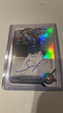 2022 BOWMAN CHROME REFRACTOR SEBASTIAN ESPINO AUTO CARD #D 276/499