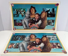 1989 Wizard of Oz 50th Anniversary Laminated Placemats DowBrands lot of 2