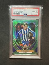 2025 PRIZM FIFA CLUB WORLD CUP RODRIGO MORA ROOKIE TRUE GREEN /5 SSP-PSA 10-POP1