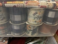 Huge Fall Halloween Ribbon Lot For Wreaths