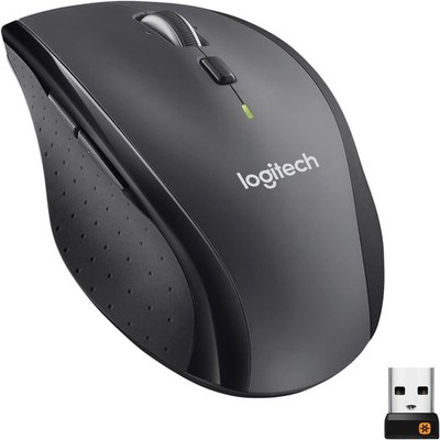 Logitech M705 Marathon Wireless Mouse, Gaming Mouse 2.4GHz Wireless PC Mac Black