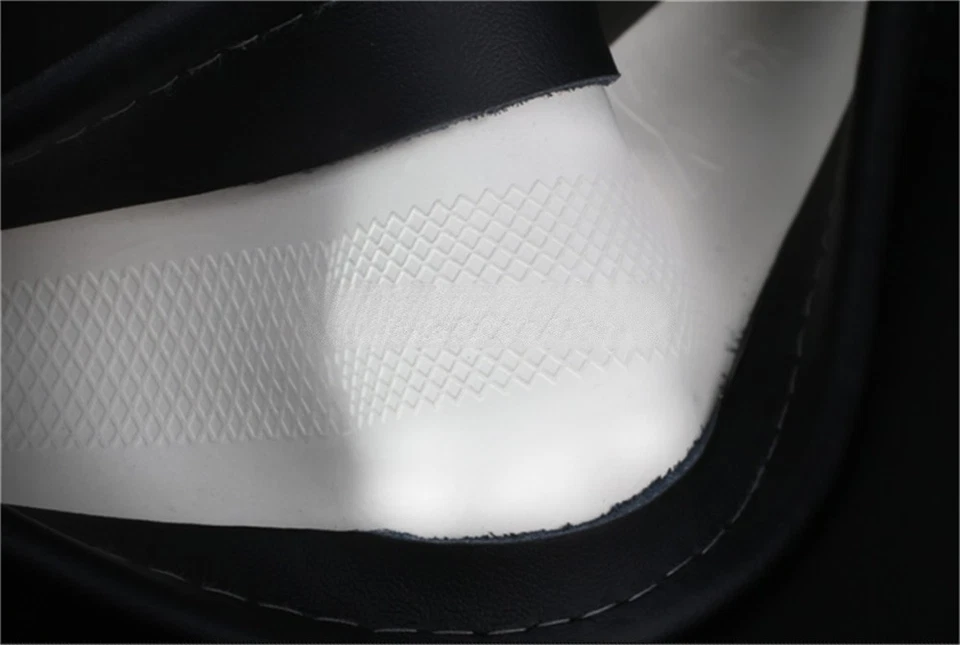 38cm 15inch Steering Wheel Cover For Mercedes Benz Leather Black - Imagem 2 de 4