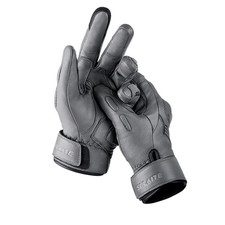 Motorcycle Leather Gloves Waterproof Warm Touchscreen Winter Riding Gray