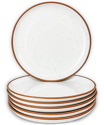Mora Ceramic Plates Set, 7.8 in - Set of 6 - The Dessert, Salad, Appetizer, S...