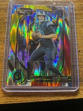 2024 Panini Select Jared Goff #228 Red Yellow Prizm Shock Detroit Lions NM/MT