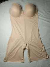 RED HOT SPANX Strapless Convertible Cupped Bodysuit 10173R Biege Sz XL *NO STRAP
