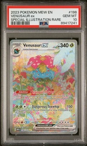 PSA 10 VENUSAUR EX 198 SCARLET & VIOLET 151 SIR POKEMON GEM MINT