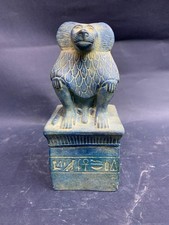 Ancient Egyptian Antiquities Statue of God Baboon Hapi Symbol of wisdom Egypt BC