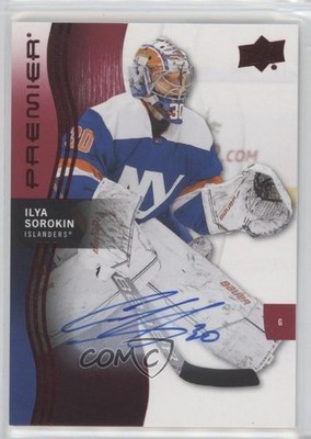 2023-24 Upper Deck Premier Auto Ilya Sorokin #28 Auto 6wf