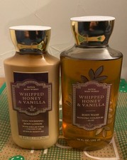 bath  body works Whipped Honey  Vanilla body lotion  body wash set