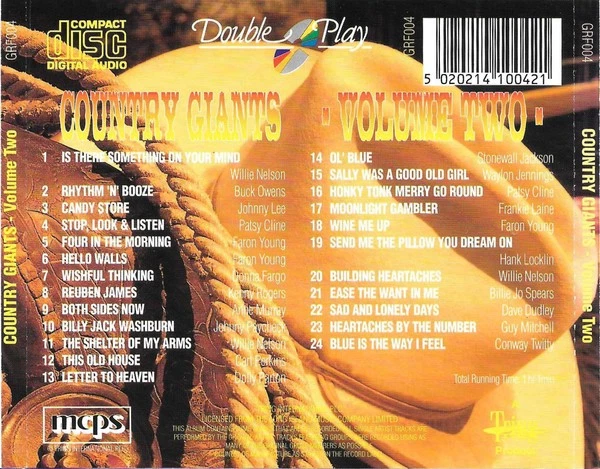 Verschiedene Künstler Country Giants Volume Zwei CD Europa Doppelspiel GRF004 - Bild 2 von 4