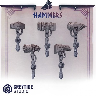 Primal Hounds Hammers bits Set for Wargames & Skirmish kit bash