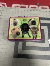 Vintage HANA DEKA CLUB Collectible TIN LUNCH BOX  Made In 2004 Dog Pet  (78)