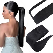 Elailite Coda Capelli Veri Extension con Clip Coda di Cavallo Ponytail