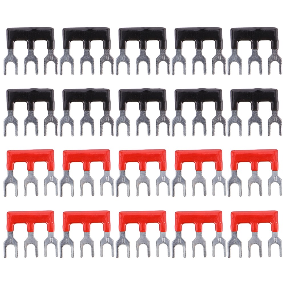 20 Pezzi Terminale Connettore Corto Strisce Cortometriche Doppia Fila Vite